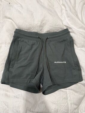 Alphalete Women's Charcoal Drawstring Athletic Shorts